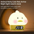 RUISHINE Alarm Clock Lights for Kids-Duck Night Lights,Temperature Display,RGB Color Changing, Wake up Timer