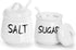 '-12 oz Set, Counter, Salt and Sugar Bowls with Lid and Spoon Ceramic Salt and Sugar Cellar Salt and Sugar Containers