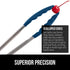 GORILLA GRIP Stainless Steel Kitchen Tongs, Heat Resistant, 9 + 12 Inch, Set of 2 BBQ Tong with Non Scratch Silicone Tip