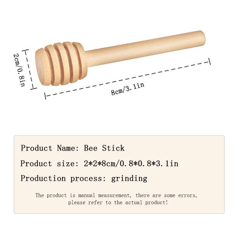 20 3inch Pcs Honey Sticks Mini Honey Dipper, Wooden Honey Comb Honey Dispenser for Honey Jar Dispense Drizzle Honey