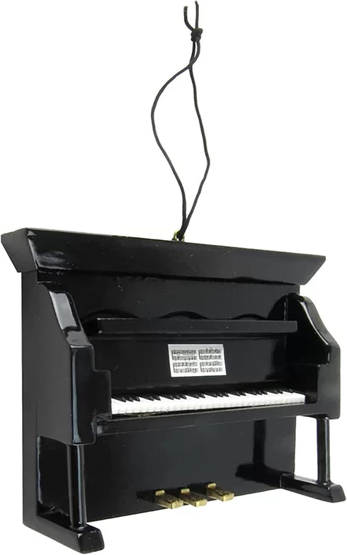 Broadway Gifts 2.8" Black Wood Upright Piano Ornament Decoration