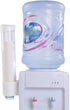 Paper Plastic Cup Dispenser for 60-80 Cups - One Touch Button Holder (White)