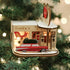 Cottage Gas Station Christmas Tree Ornaments