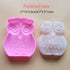 Mini Cute Owl Shape Silicone Cake Pan - 7.3x6.3x1.2 Inch Baking Mold for Mousse Cake and Pizza