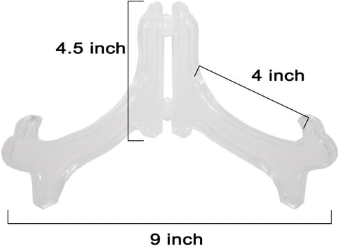 Artliving Display Stand Easel Bowl Stands for Display Large Deep Bowls, Platters and Deep Dishes Clear