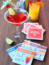 SUCK UK Cocktail Recipe Drink Mats