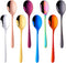 BuyGo 18/8 Stainless Steel Teaspoon Set of 8, 6 Inch Coffee Dessert Espresso Spoons, Mix Color, Dishwasher Safe