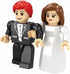 Brick'Em Young 8+ Nativity Bricks Bride & Groom Figurines - Building Brick Figures - Mix & Match Hair, Skin