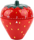 Maxmartt Strawberry Shaped Kitchen Timer, Wind Up 60 Minutes Manual Countdown Timer, Cute Loud Ring