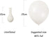 KOMOREBI 10 Inch White Balloons - 100pcs Plain Latex Balloons for Birthday, Engagement, Wedding, Baby Shower Decorations
