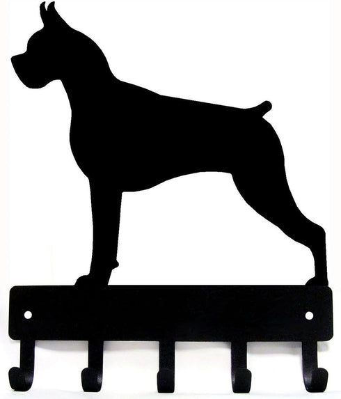 Boxer Key Holder for Wall - Small 6 inch Wide with 5 Hooks - Made in the USA