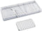 Bloss Silicone Bathroom Tray with Soap Holder - 7.9" Marble Vanity Tray for Bathroom Counter, Sponge Holder