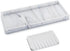 Bloss Silicone Bathroom Tray with Soap Holder - 7.9" Marble Vanity Tray for Bathroom Counter, Sponge Holder