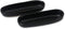 roro Modern Minimalist Matte Black Oval Pinch Bowls, Handmade Ceramic Stoneware for Spices, Sauces, Set of 2