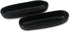 roro Modern Minimalist Matte Black Oval Pinch Bowls, Handmade Ceramic Stoneware for Spices, Sauces, Set of 2