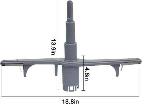 154567702 Dishwasher Spray Arm Assembly, Lower,w/heat Shield -Replaces, 5304507175, 154567701 AP6810011 Gray…