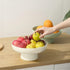 Fruit bowl Fruit Basket for Kitchen Countertop Kitchen Storage Baskets Stand Organization, Decor Centerpiece for Kitchen Counter or Dining Room Tables, White by onefitow