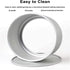 EXGOX 2 Pack 9-Inch Non-Stick Deep Aluminum Round Cake Pan with Removable Bottom for Wedding/Birthday/Christmas Baking