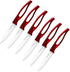 GAOGAO Kitchen Bar Ceramic Steak Knife Set, Super Sharp Knives, 6 Pcs