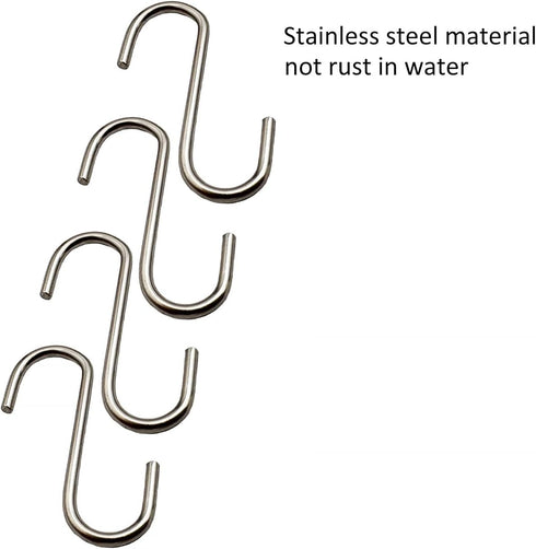 200 Pcs Mini S Hooks 0.8 Inch Stainless Steel Small S Shaped Hooks for DIY Christmas Ornament Jewelry Hanging