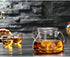 Glass Teapot with Infuser; Teapot with Strainer for Loose Tea; Safe on Stovetop; Nordic Pot 600ML/21oz with Glass Lid