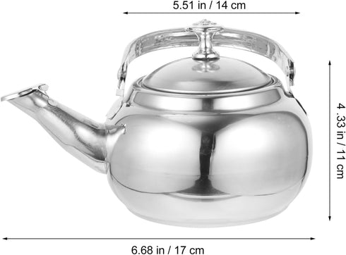 Ciieeo Stainless Steel Whistling Tea Kettle Stovetop TeaPot Tea Kettle Teapot with Filter for Stove Top by Ciieeo