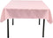 LA Linen Polyester Poplin Washable Square Tablecloth, Stain and Wrinkle Resistant, 58x58 Inch, Pink Light