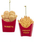 Kurt Adler 3-Inch Resin Fries and Nuggets Ornaments | 2 Assorted Designs