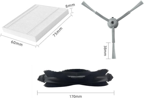 Replacement Accessories Kit for eufy L60 L50 Robot Vacuum Cleaner, 12 Packs with Brushes and Filters