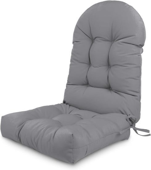 Adirondack Chair Cushion,Outdoor Waterproof Rocking Chair Cushion 44x19x4in Gray Non-Slip High Back