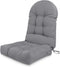Adirondack Chair Cushion,Outdoor Waterproof Rocking Chair Cushion 44x19x4in Gray Non-Slip High Back