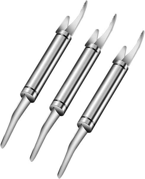 3PC Shrimp Deveiner Tool Stainless Steel Shrimp Deveining Tool Efficient Shrimp Peeler