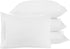 Clara Clark Queen Pillow Cases - Ultra Soft Microfiber Pillow Cover Set of 4 with Envelope Closure, White