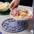 Smithcraft Trivets for Hot Dishes - Silicone Trivet Mats, Multi-use Heat Resistant Mat, Round Trivet Set of 3 Grey