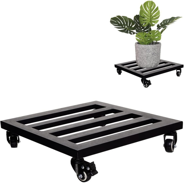 Idzo 14Inch Plant Caddy with Wheels Heavy Duty Capacity 385 Lbs, Metal
