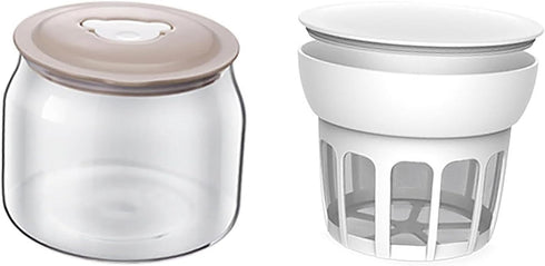 SiiMMM Yogurt Filter, Yogurt Mesh Strainer Basket, Yogurt Mesh Strainer, Milk Strainer, Whey Separator for Filtering