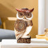 Owl Statue for Home Decor Accents, Shelf Bookshelf Table Office Living Room Decor Owl Figurine, Ideal Gifts for Bird