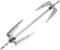 Toddmomy Stainless Steel Air Fryer Rotisserie Forks, Grill Forks for BBQ, Home Kitchen Outdoor Camping, Silver.