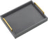 40cm x30cm Serving Trays with Handles, Grey Decorative Serving Tray, Ottoman Trays,
