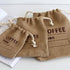 Jute Woven Bundles for Kitchen Sundries, Coffee Bean Bags, Peas Bags, Natural Burlap Drawstring Reusable (3, 11.8" X