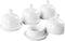 jinsongdafa Butter Dish with Lid, Suitable for Countertop, Set of 4, Ceramic Butter