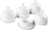 jinsongdafa Butter Dish with Lid, Suitable for Countertop, Set of 4, Ceramic Butter