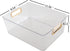 Bringer 4-Pack Clear Plastic Storage Bin, Multi-use Organizer Bins