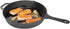 Restaurantware Met Lux 11.75 Inch Cast Iron Skillet, Pre-Seasoned Fry Pan for Indoor/Outdoor Cooking