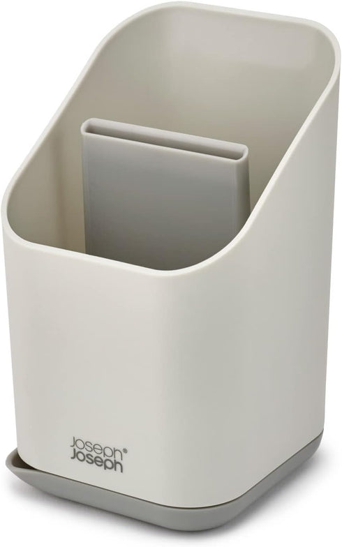 Joseph Joseph Duo Kitchen Sink Cutlery Drainer with Knife Slot, Kitchen Sink Drying Rack Cutlery Organizer, Grey by Joseph Joseph