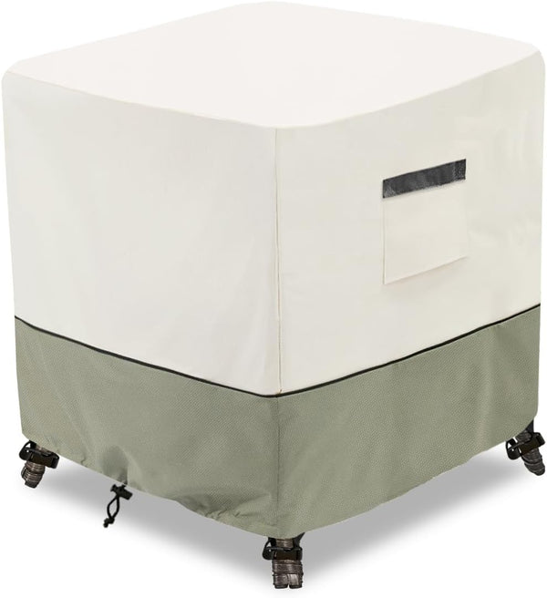 Waterproof Outdoor Ottoman Cover Square,600D Heavy Duty Patio Small Side Table Cover,Patio