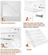 3 Countertop WUIVIUT Spice Rack Organizer For Cabinet, in/Tier Acrylic Tiered Spice Shelf Can Storage Organizer