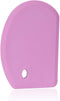 Sapid Silicone Bowl Scraper, Flexible Curved Edge (5.98"×4.3"), Food Grade Dough Scraper for Baking
