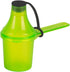The Scoopie, 29.6 cc | 2 tbsp | 1 fl oz. Plastic Short Handle Scoop with Attached Funnel for Powders, 1 Pack (GREEN)