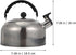 ABOOFAN Whistling Tea Kettle,Stainless Steel 2L Teapot Water Kettle Stovetop Hot Kettle Sound Teapot Hot Water Fast to Boil for Stove Top Silver by ABOOFAN